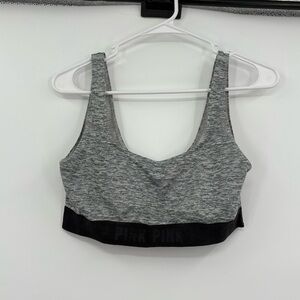 Pink ultimate gray‎ sports bra small